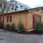 Neubau einer Almhütte in Holzständerbauweise als "Fliegender Bau"